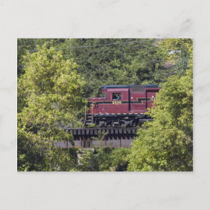 Diesel 2198 on Trestle Postcard