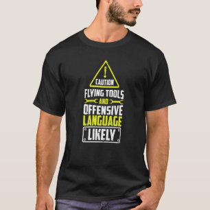 Diesel Aircraft Caution Flying Tools And Language  T-Shirt