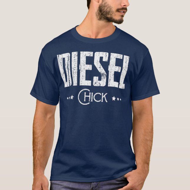 Diesel Chick Women Ladies Dirty Truck Driver Day T-Shirt (Front)