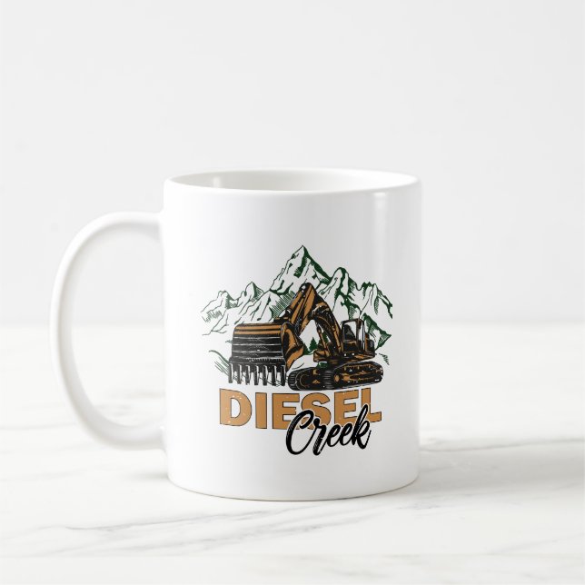 Diesel creek in montain coffee mug (Left)