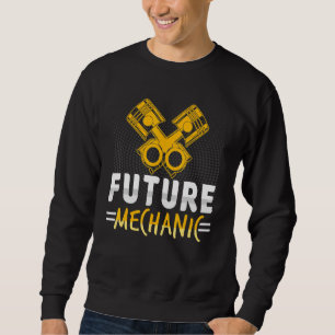 Diesel Engineer Car Fixing Future Mechanic Auto Re Sweatshirt