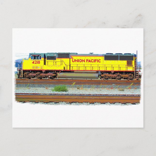 Diesel Locomotive Postcard (Front)