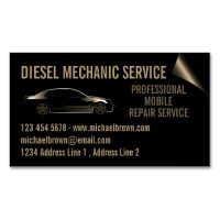 Diesel Mechanic Automotive Repair gold