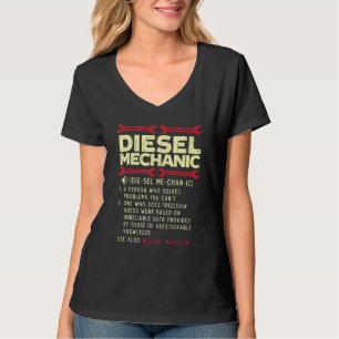 Diesel Mechanic Definition Automobile Vehicle Auto T-Shirt