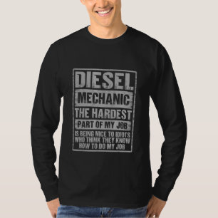 Diesel Mechanic  Electrician Birthdays Fathers Day T-Shirt