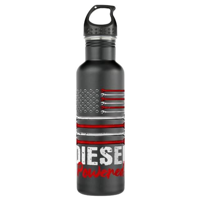 Diesel Mechanic Gifts Design On Back  710 Ml Water Bottle (Front)
