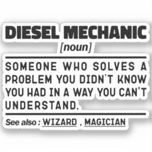 Diesel Mechanic Noun Professional Worker Funny Dad