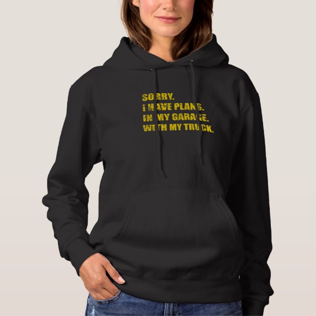 Diesel Mechanic Saying For Car Hoodie (Front)