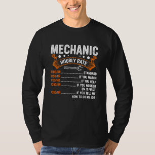 Diesel Mechanic Tool Mechanic Hourly Rate Men T-Shirt
