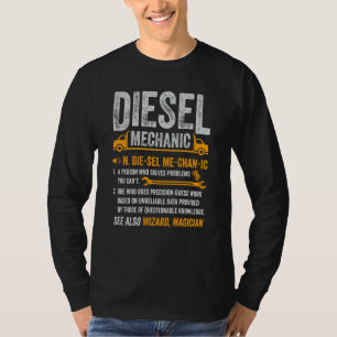 Diesel Mechanic Trucker Semi Truck Driver Definiti T-Shirt