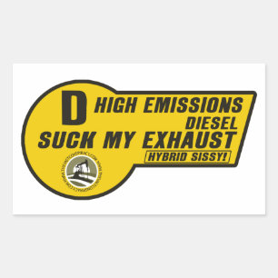 Diesel SUV Sticker (Yellow) 4 pack