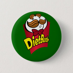 diet buster 6 cm round badge
