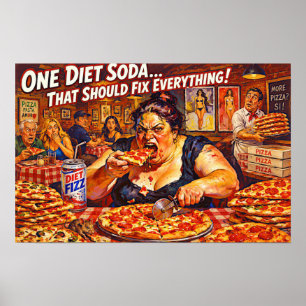 “Diet Delusions” – A Portrait of Self Deception Poster