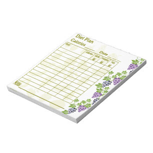 Diet Plan Tracker  Notepad