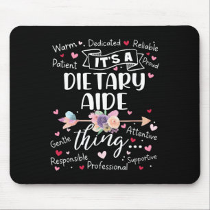 Dietary Aide Squad Team Crew Rock Week Mother's Da Mouse Pad