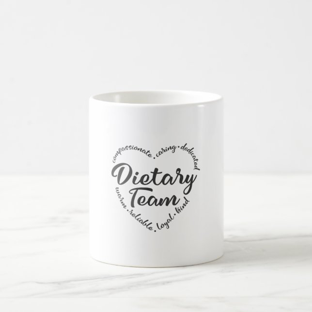 Dietary team, dietary aide, worker coffee mug (Center)