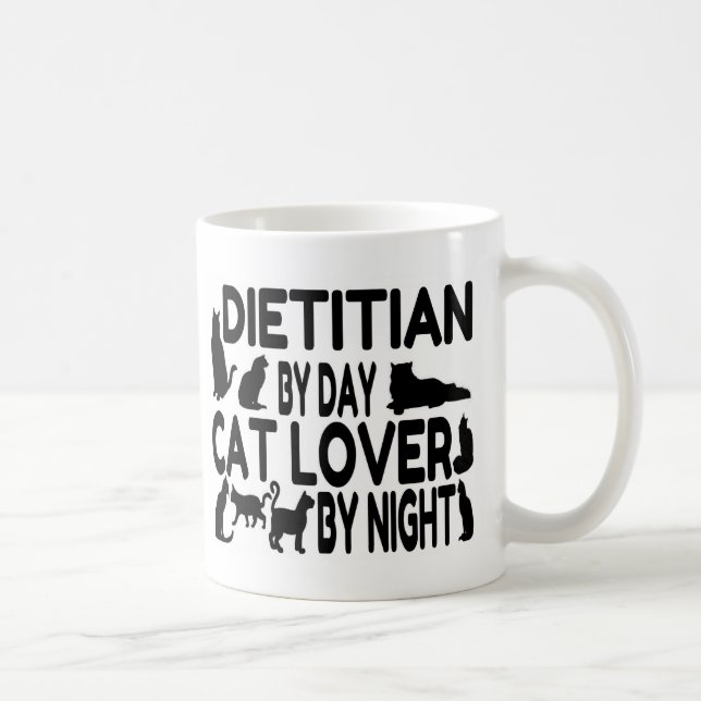 Dietician Cat Lover Coffee Mug (Right)