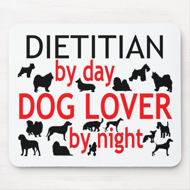 Dietician Dog Lover Mouse Pad (Front)