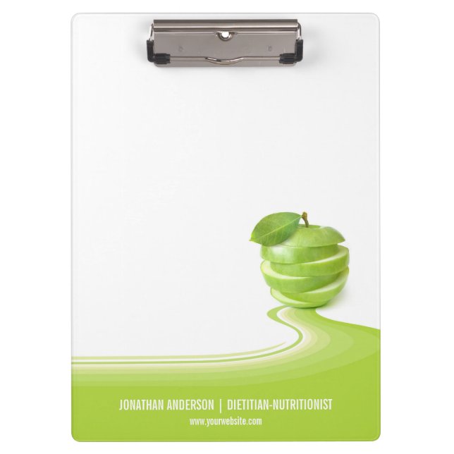 Dietician Nutritionist Business Clipboard (Front)