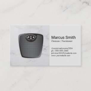 Dietician   Personal Trainer   Nutritionist Business Card