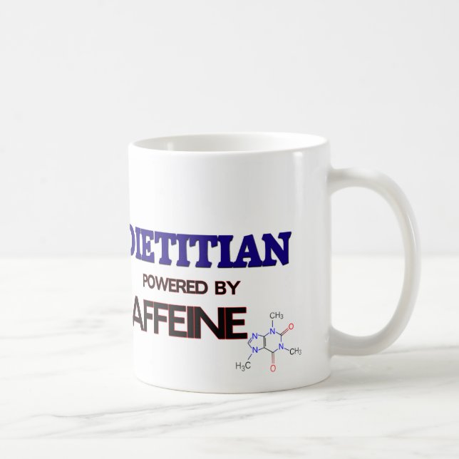Dietician Powered by caffeine Coffee Mug (Right)