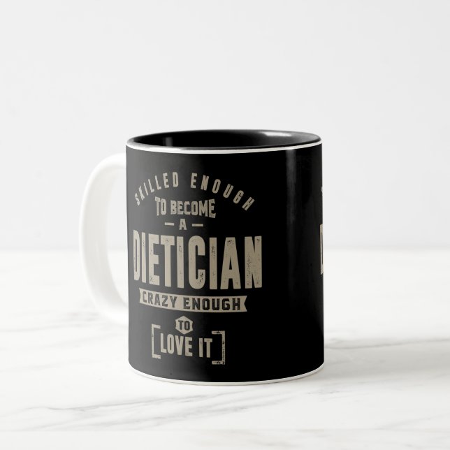 Dietician Two-Tone Coffee Mug (Front Left)