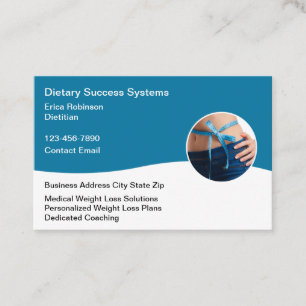 Dietician Weight Loss Solutions Business Card