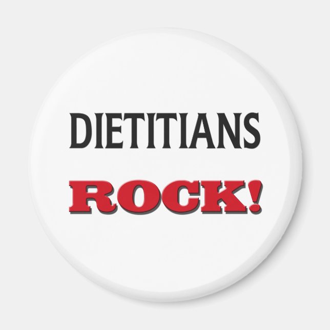 Dieticians Rock Magnet (Front)