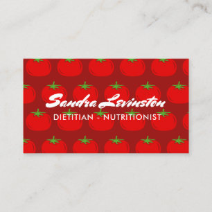 Dietitian nutritionist business card template