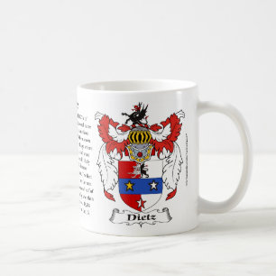 Dietz, the Origin, the Meaning and the Crest Coffee Mug