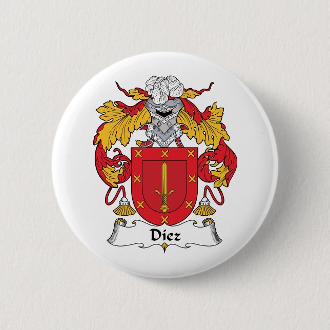 Diez Family Crest 6 Cm Round Badge (Front)