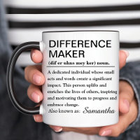 Difference Maker Mug - Inspirational Personalised