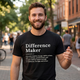 Difference Maker T-Shirt Teacher & Mentor Gift