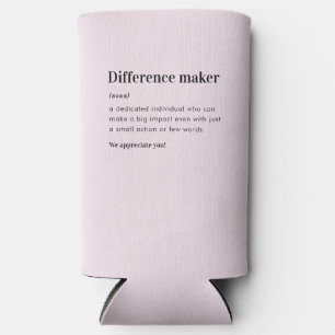 Difference Maker Thank You Appreciation Gifts Seltzer Can Cooler