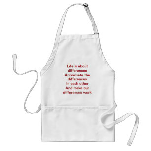 Differences in people standard apron