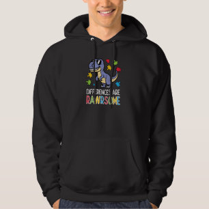 Differences Rawrsome Trex Dino Toddler Boys Autism Hoodie
