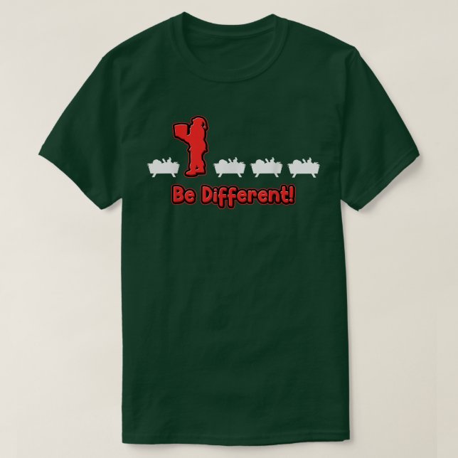 different be Christkind is different funny Santa C T-Shirt (Design Front)