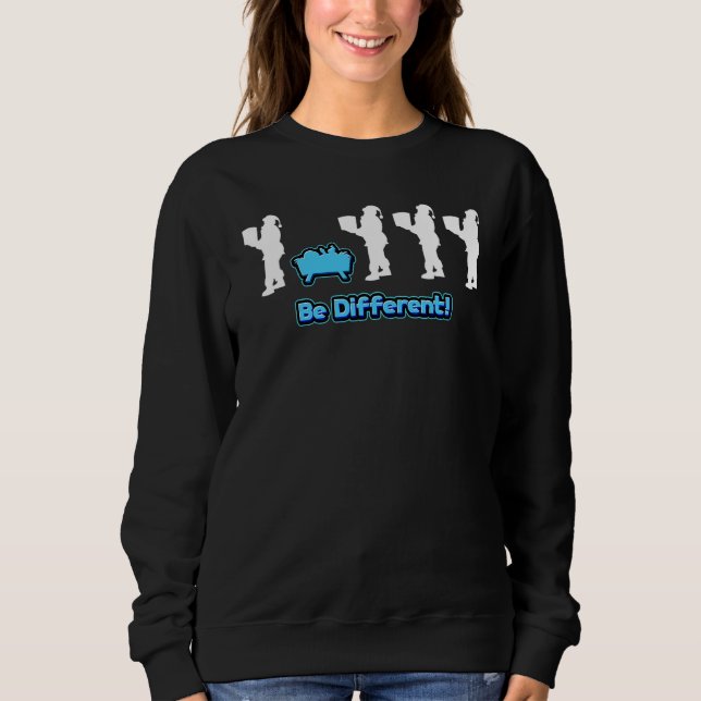 different be Christkind is different  Santa Claus Sweatshirt (Front)