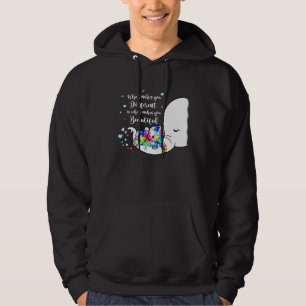 Different Beautiful Autism Awareness Puzzle Piece  Hoodie
