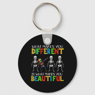 Different Beautiful Autism Awareness Puzzle Piece  Key Ring