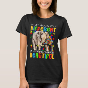 Different Beautiful Autism Awareness Puzzle Piece T-Shirt