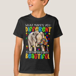 Different Beautiful Autism Awareness Puzzle Piece  T-Shirt