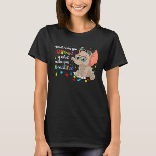 Different Beautiful Autism Awareness Puzzle Piece T-Shirt