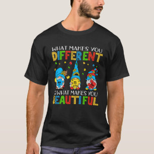 Different Beautiful Autism Awareness Puzzle Piece  T-Shirt