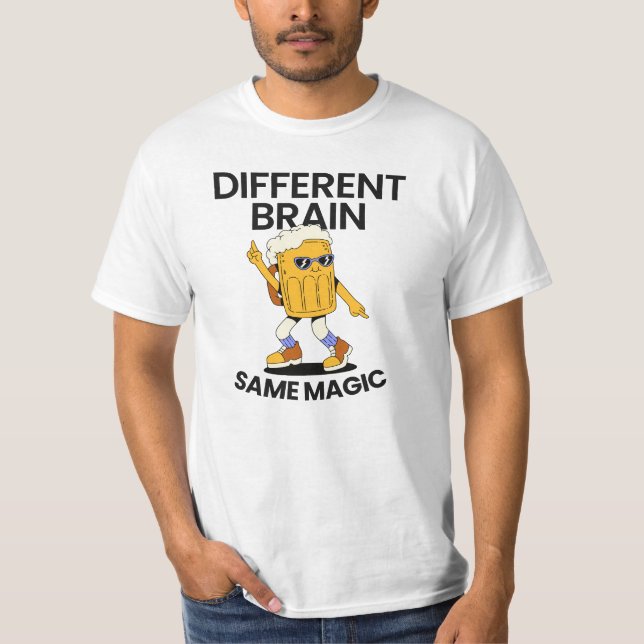 Different Brain Same Magic Autism T-shirt  (Front)