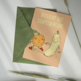 Different, but complementary Valentine's day card