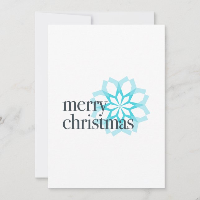 Different, classical design of "Merry Christmas" Holiday Card (Front)