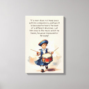 Different Drummer Art  Canvas Print