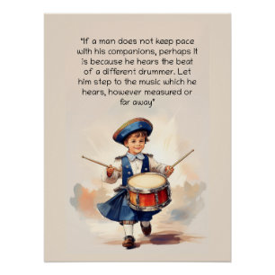 Different Drummer Art Poster