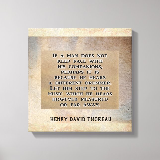 Different Drummer ---- Canvas Print (Front)